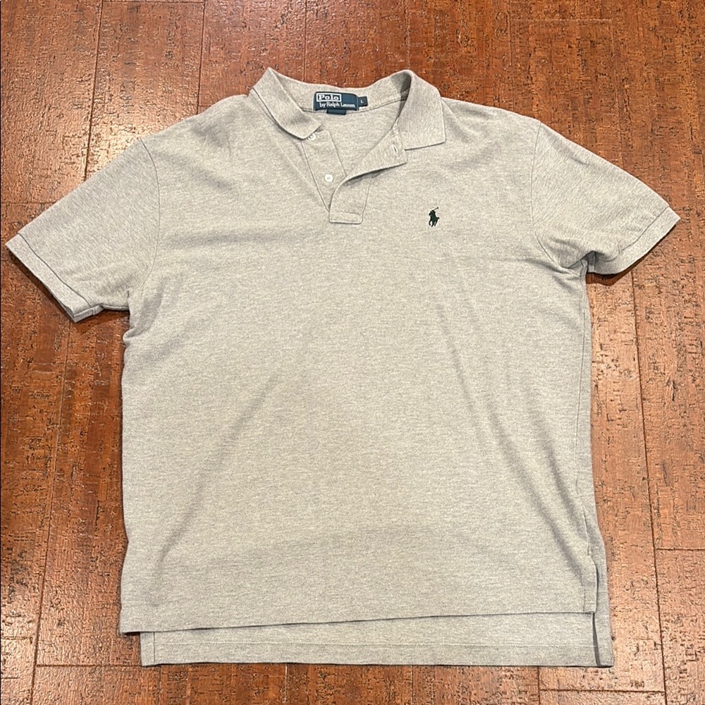 Polo by Ralph Lauren Gray/Green Classic Polo Shirt Men’s Size Large